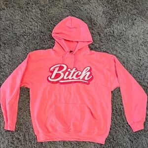 Pink Graphic Hoodie
